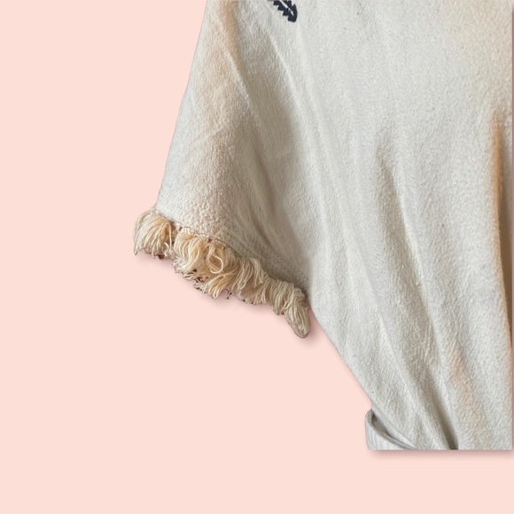 Madewell Linen Boho Dress with Tie Tribal Print - Picture 11 of 14